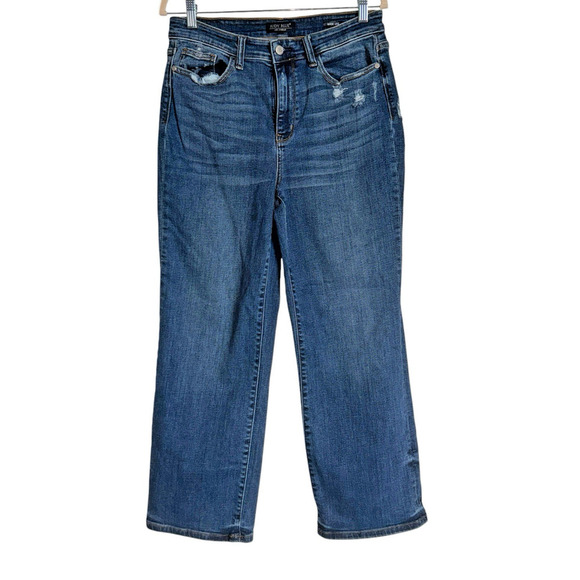 Judy Blue Sz 11/30 Wide‎ Leg Jeans Stretch Comfy Slimming Office Appropriate - Picture 1 of 12